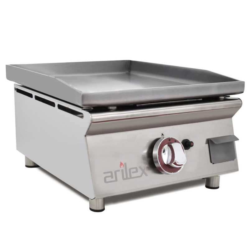 Plancha a gas 40 cm ARILEX en acero laminado de 6 mm 40PGLN