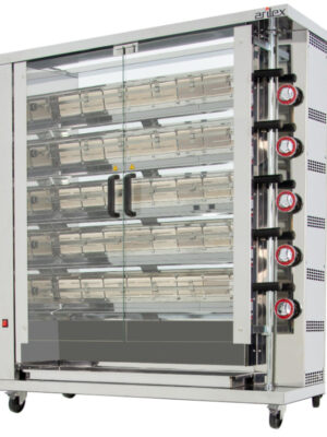 Asador vertical a gas con Peana ARILEX de 5 espadas 5ASGP