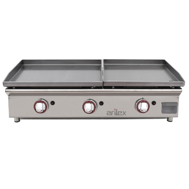 Plancha a gas ARILEX serie DUO (60 laminado + 40 laminado) 6040PGLLN