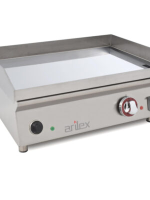 Plancha eléctrica 60 cm ARILEX en acero de 15 mm con baño de cromo 60PECN