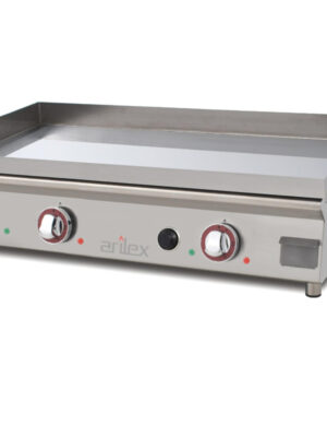 Plancha eléctrica 80 cm ARILEX en acero de 15 mm con baño de cromo 80PECN