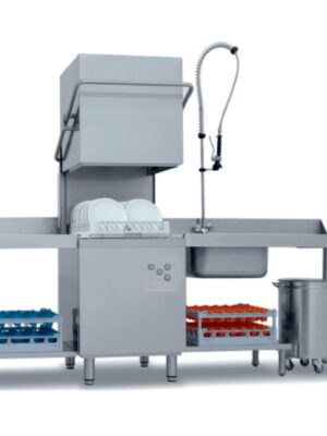 Lavavajillas Industrial Tpo Capota con Cesta de 50x50cm de 640 x740 x1480h mm VERONA CH800