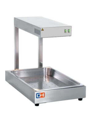 Calentador de fritos 1000W por Radiación Infrarrojos GN1/1-65 con medidas 560x500x330h mm CIGN-1