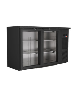 Expositor Botellero Refrigerado 2 puertas capacidad 350 botellas 1435x528x850h mm Línea CORDOBA CMRV-2