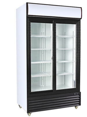 Armario Expositor Refrigerado 1000 litros 2 Puertas Correderas de Vidrio de 1130 x730 x2030h mm PEKIN CSD1000S