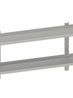 Estante de pared Doble acero inoxidable AISI 201 1200x300x660 mm ED123 Línea Varsovia