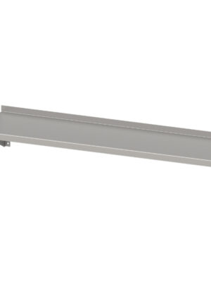 Estante de pared individual acero inoxidable AISI 201 1200x300x400 mm EI123 Línea Varsovia