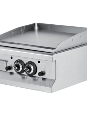 Fry tops a gas sobremesa liso acero rectificado 12 mm 13 kW 600x635x285h mm EMP6IG020 Línea 600 Estambul
