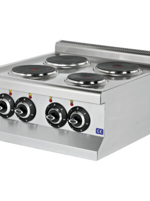 Cocina Eléctrica sobremesa 4 Zonas 4x1,75 kW 600x635x285h mm EMP6KE020 Línea 600 Estambul