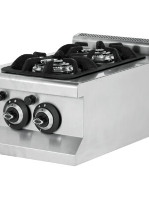 Cocina a gas sobremesa 2 fuegos 2x3,6 kW 400x635x285h mm EMP6KG010 Línea 600 Estambul