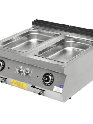 Baño María Eléctrico Sobremesa 2x GN1/1 3 kW 800x730x300h mm EMPPLS7SE020 Línea 700 Estambul