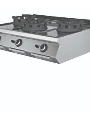 Cocina Wok a Gas Sobremesa 3 fuegos 3 x 18 kW 1200x900x300h mm EMPPLS9WK030 Línea 900 Estambul