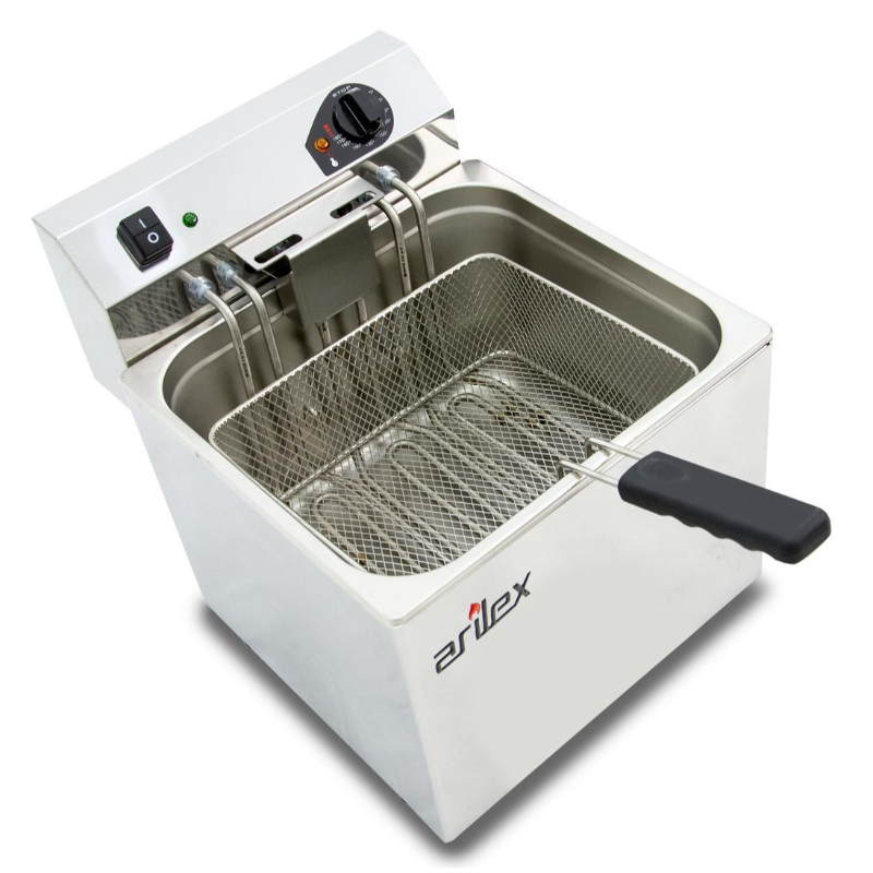 Freidora eléctrica EVOLUTION sin grifo capacidad 12 litros con potencia 7,5 kw trifásica con contactor EVO12TR