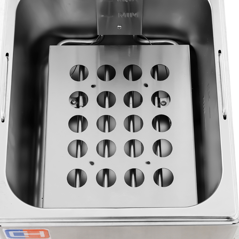 Freidora Eléctrica 6+6 litros SIN Grifo de 550 x420 x290h mm PEKIN EF-6L-2 - Imagen 10