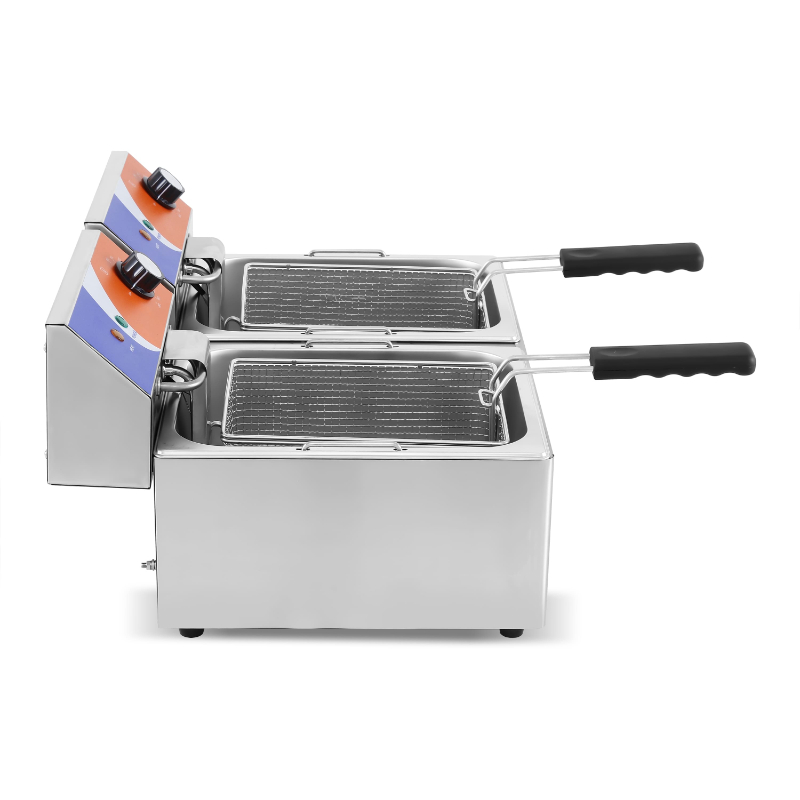 Freidora Eléctrica 6+6 litros SIN Grifo de 550 x420 x290h mm PEKIN EF-6L-2 - Imagen 6