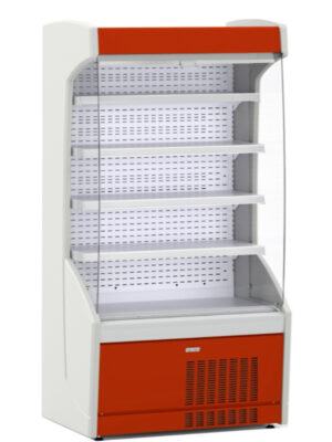Mural Refrigerado Expositor 4 Estantes Fondo 700 de 1530 x700 x1998h mm AVEIRO MPL150-R color rojo