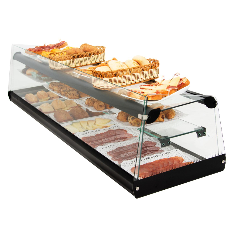 Vitrina expositora neutra ARILEX 1,80 metros de triple piso NEUTRA TRIPLE 18 - Imagen 3