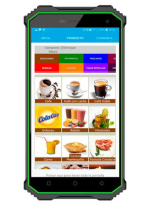 PDA 5" táctil IP68 con sistema Android, 16Gb almacenaje y 2Gb memoria interna