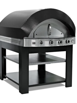 Horno de Pizza a Gas con Base de Piedra 750x800 mm PLFPLSD4 Línea Estambul