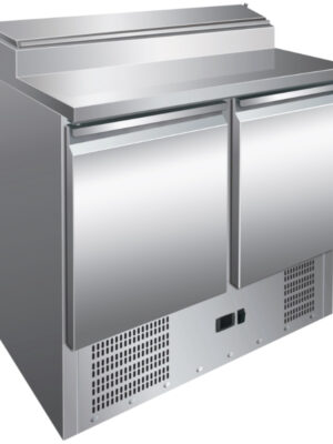 Mesa GN1/1 2 Puertas Preparación Ensaladas de 900 x700 x1010h mm PEKIN PS200