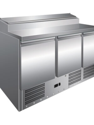 Mesa GN1/1 3 Puertas Preparación Ensaladas de 1365 x700 x1010h mm PEKIN PS300