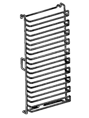 Kit de 10 Pares de Guías Laterales 600x400 mm Hornos CHEFMATE MBM