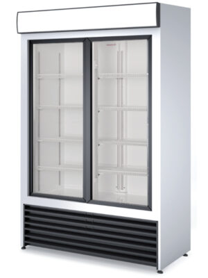 Armario Expositor Refrigerado 1000 litros 2 Puertas Correderas de Vidrio de 1250 x695 x2005h mm CORDOBA RVCS1000