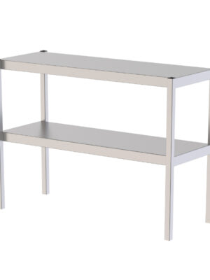 Estante Sobremesa Acero Inoxidable Doble Para Mesas De Trabajo 1700x350x650h mm UTS135170S2