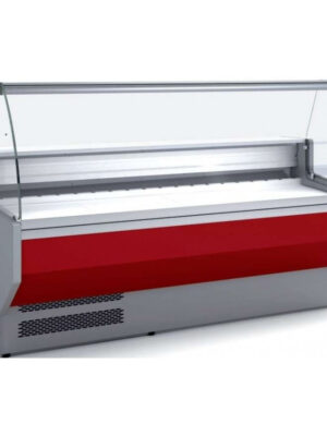 Vitrina Refrigerada Cristal Curvo Fondo 900 dim.1055x940x1235h mm Línea Córdoba VED-9-10-C
