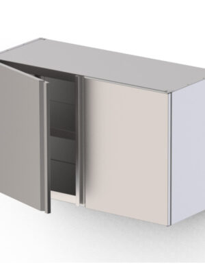 Armario Mural Acero Inoxidable Con 1 Puerta Abatible 400x400x600h mm WMC040460SW