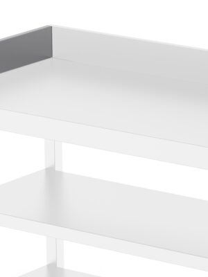 Peto de Acero Inoxidable Para Mesa Mural Lateral Izquierdo Con Fondo 900 mm WTA900LEFSS