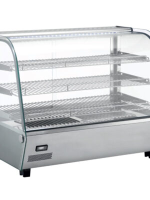 Vitrina caliente sobremostrador 160 litros Negro de 856 x568 x685h mm Línea Pekín XCR-160L