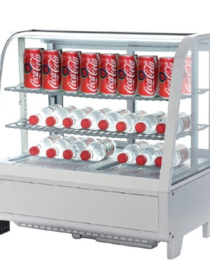 Expositor Refrigerado 4 Caras 100 litros Blanco de 682 x450 x675h mm Línea Pekín XCW-100L-B