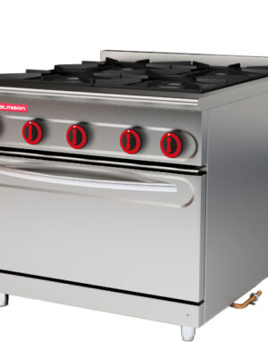 Cocina modular 900 sobremesa 4 fuegos + horno
