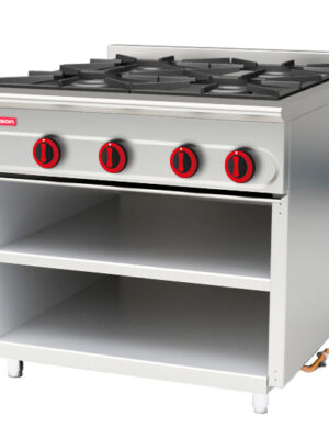 Cocina modular 750 con soporte 4 fuegos