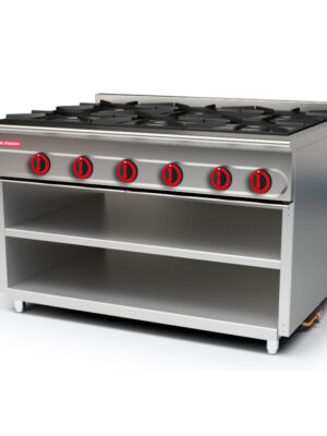 Cocina modular 750 con soporte 6 fuegos
