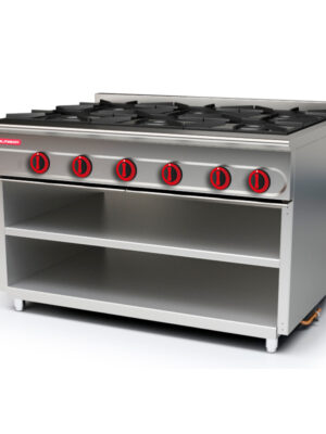 Cocina modular 900 con soporte 6 fuegos
