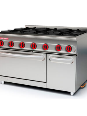 Cocina modular 900 sobremesa 6 fuegos + horno