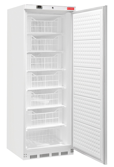 Armario de congelación digital de 1 puerta ciega blanco + 7 cajas/cesto