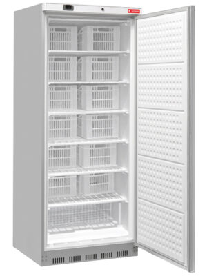 Armario de congelación digital de 1 puerta ciega inox + 13 cajas/cesto
