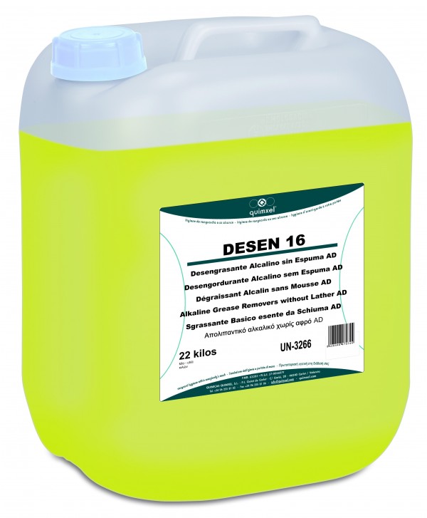 DESEN 16 22kg Desengrasante Complejante Alcalino Sin Espuma