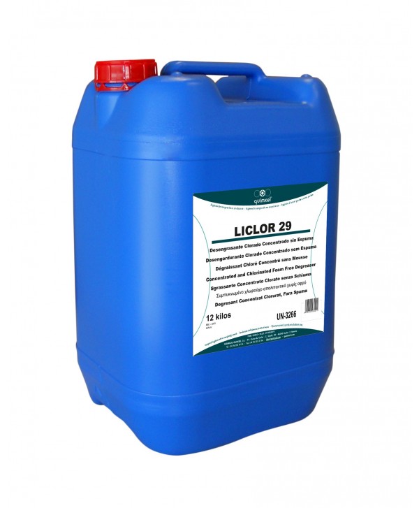 LICLOR 29 12kg Desengrasante Clorado Sin Espuma H.A.