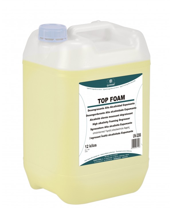TOP FOAM 12kg Desengrasante alta alcalinidad espumante