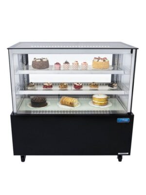 Vitrina Pastelera Refrigerada 120 cm Cristal Recto Negro Unifrost HGP120BK – 316 Litros