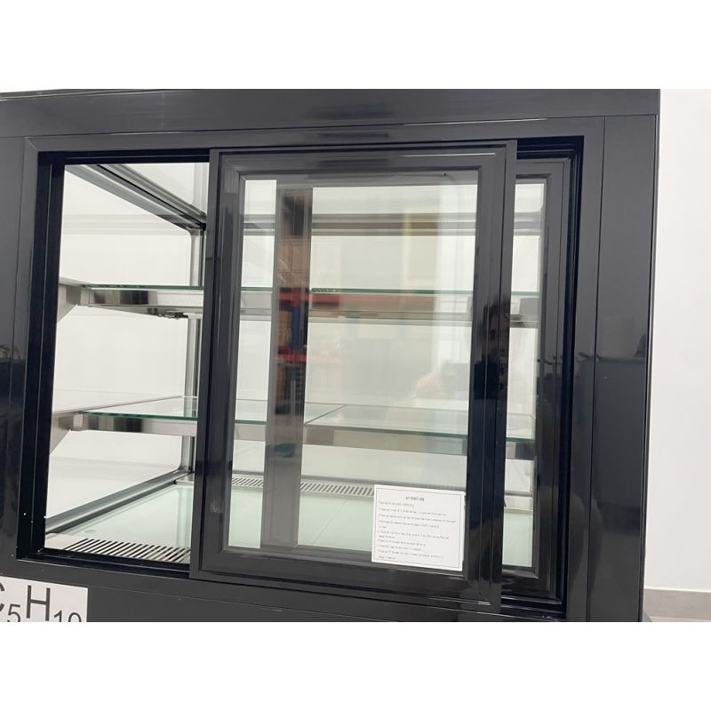 Vitrina Pastelera Refrigerada 120 cm Cristal Recto Negro Unifrost HGP120BK – 316 Litros - Imagen 5
