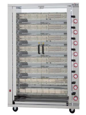 Asador vertical a gas con Peana ARILEX de 8 espadas 8ASGP