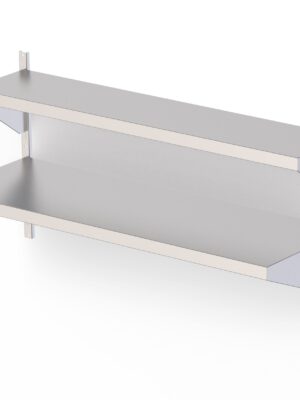 Estantería Mural Acero Inoxidable Con Estante Liso Para Cremallera Mural Fondo 250 800x250 mm AWSFS080250