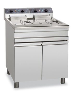 Freidora Eléctrica 20+20 Litros 12+12 kW Trifáscia con Mueble EF25+25S STAND ALONE