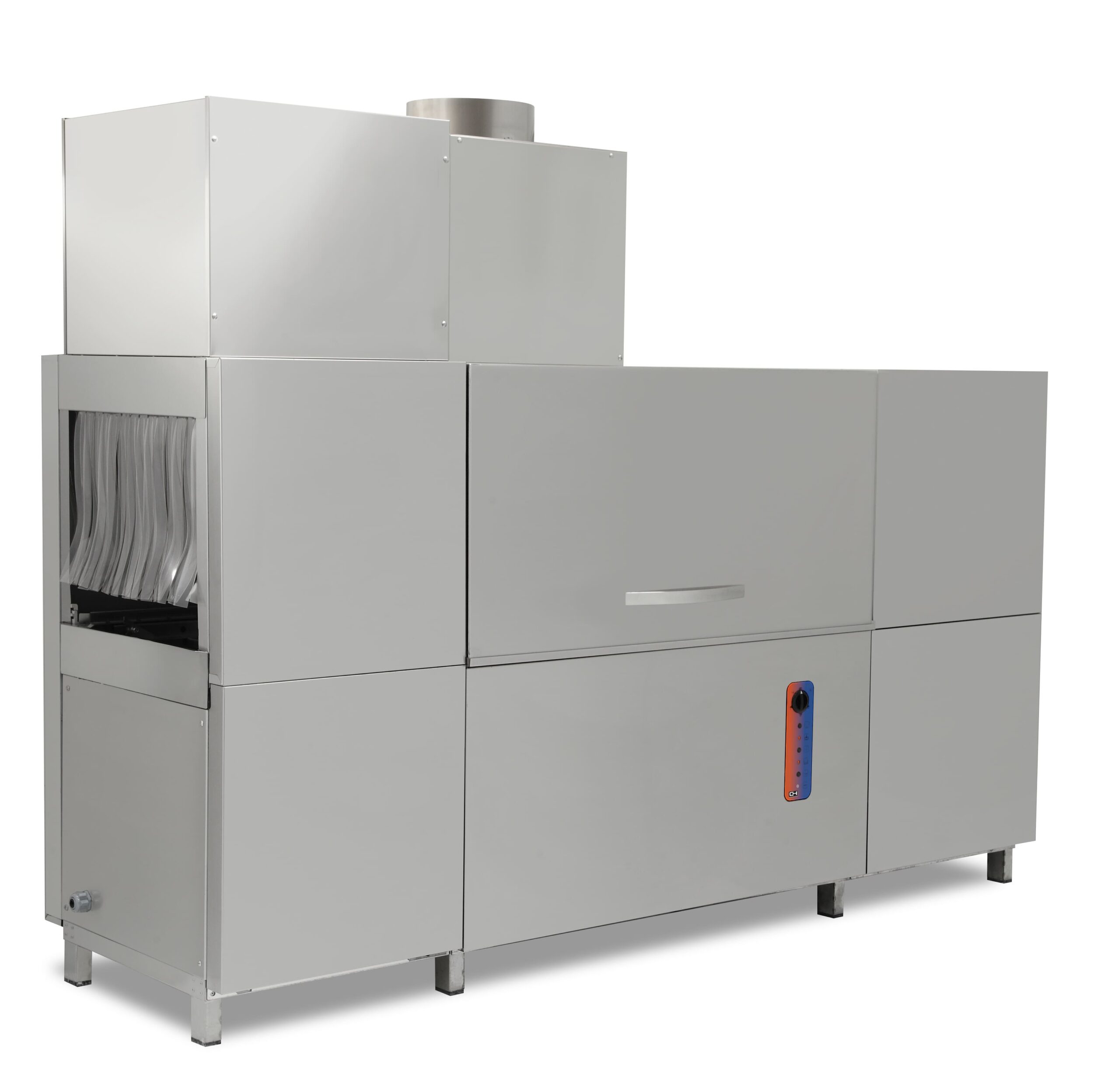 Túnel de lavado cesta 50x50 cm PRELAVADO + LAVADO + SECADO 125/200 cestas/hora Línea Estambul EMP3000SOLL (Entrada Cestas por la Izquierda)