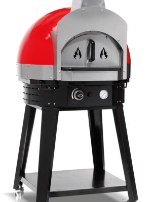 Horno de Pizza de Leña con Base de Piedra Diámetro 700 mm sin rotación EMPSPOH70W Línea Estambul